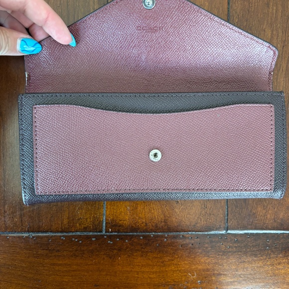 Coach Tri-Purple Wallet - Picture 2 of 3